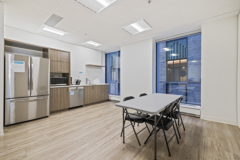 390 Bay Street kitchen with big fridge