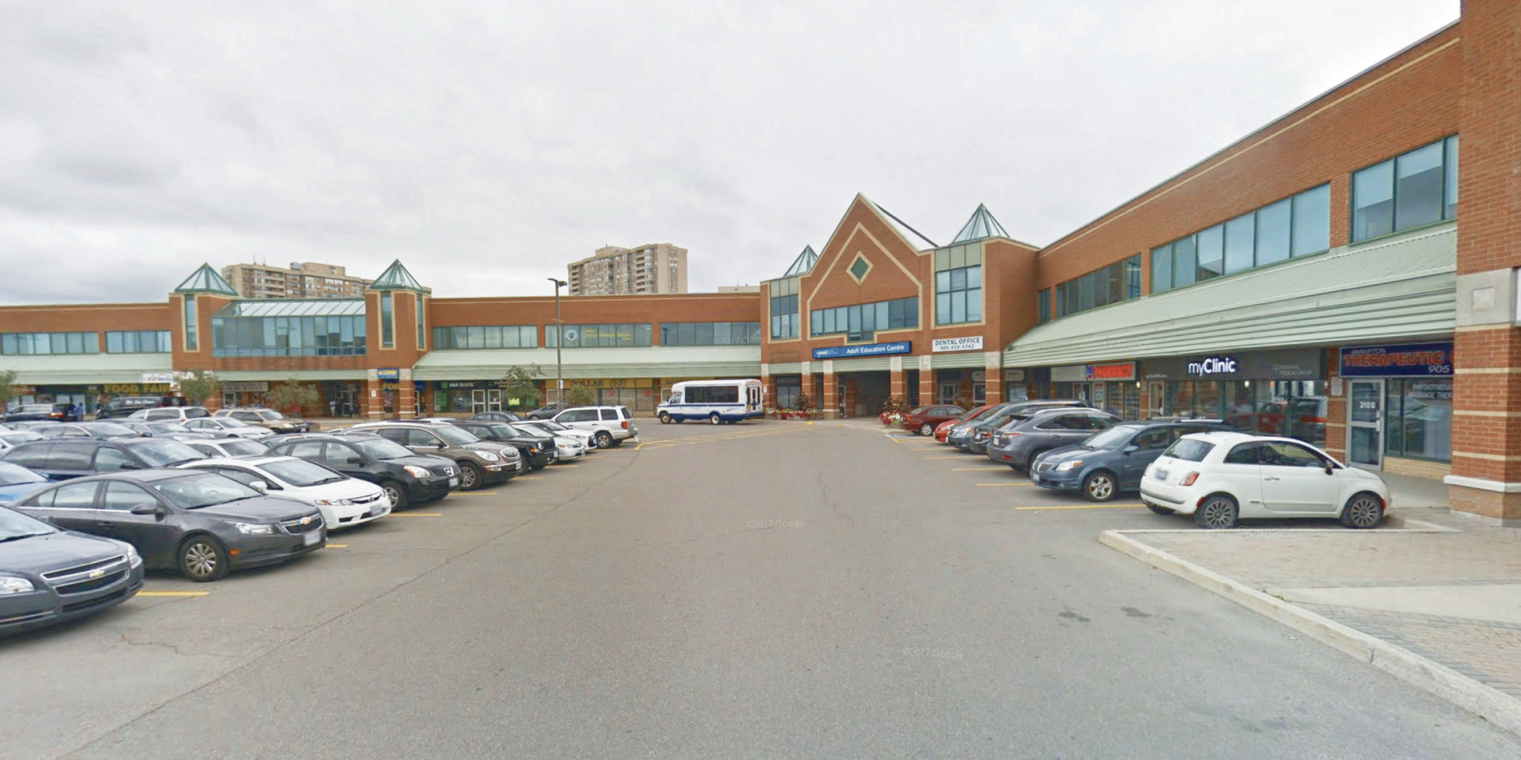 7700 Hurontario Street Exterior Building With Plaza Parking 