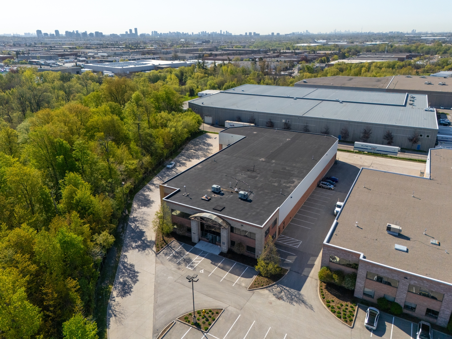 8851 Keele Street Aerial 