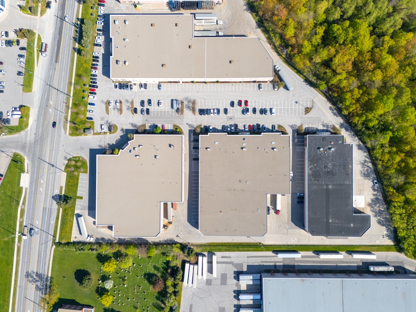 8851 Keele Street Aerial 