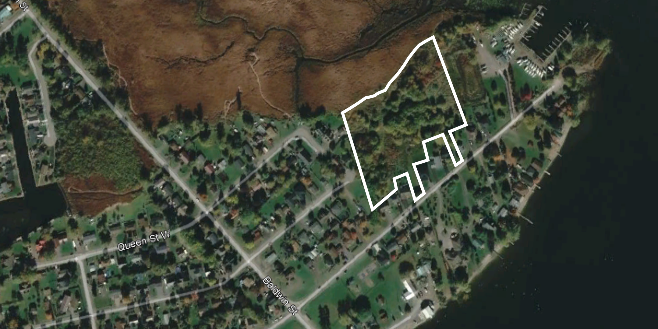 46 Price Street E Land with white Property Outline located in Brighton, ON