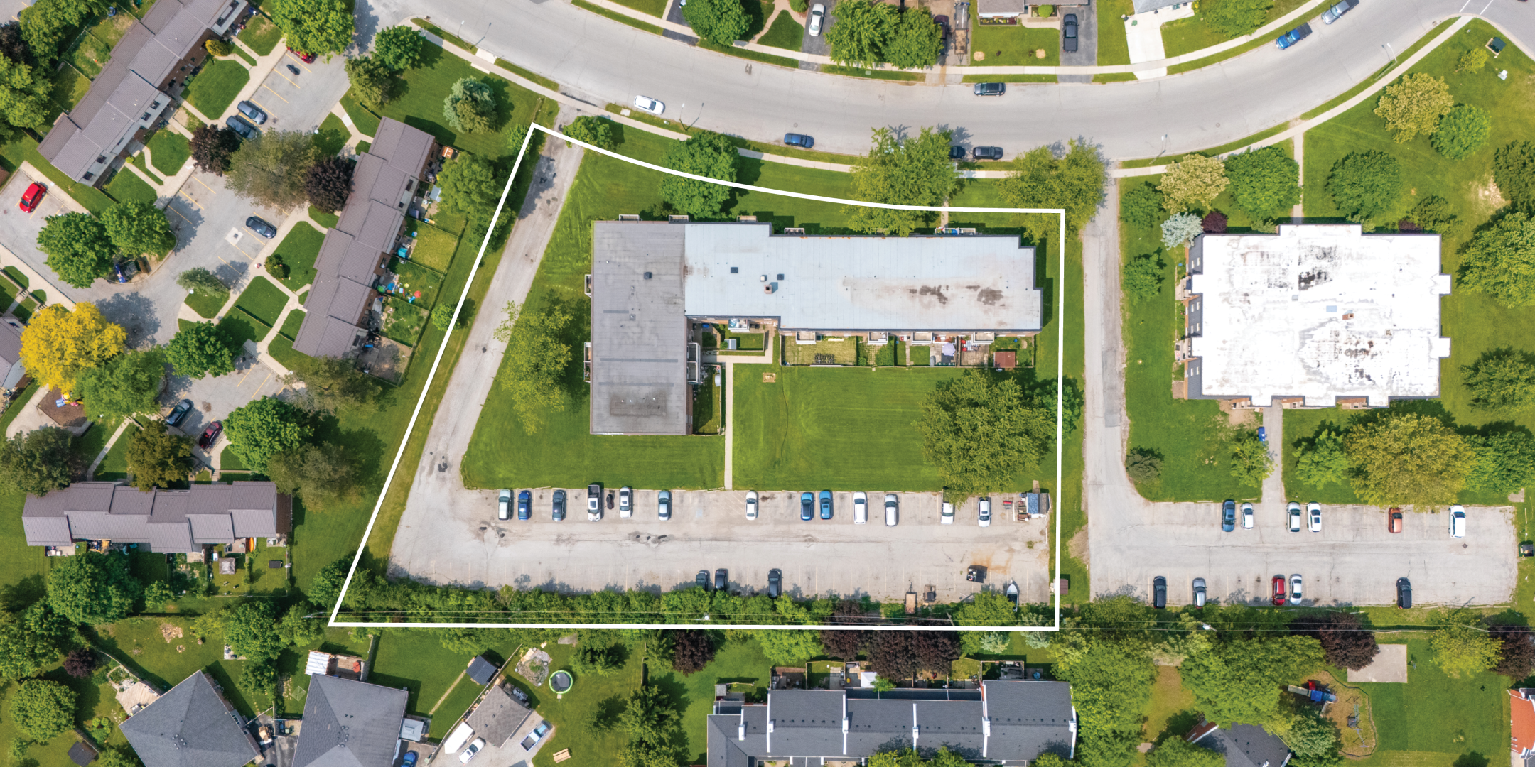 88 Confederation Drive aerial view top down