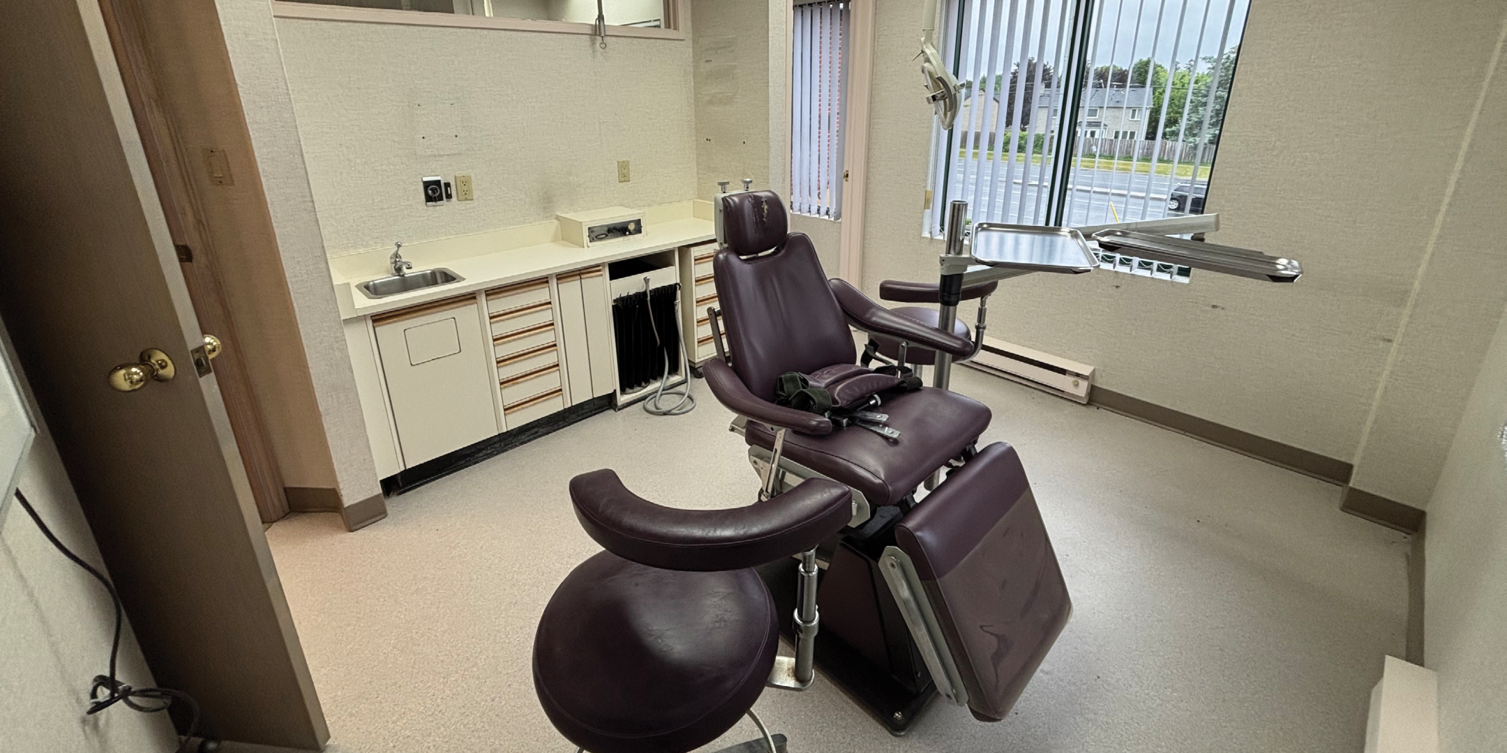 9249 Kennedy Road Medical Office Space with Medical chair, desk and 1 large window, well lit
