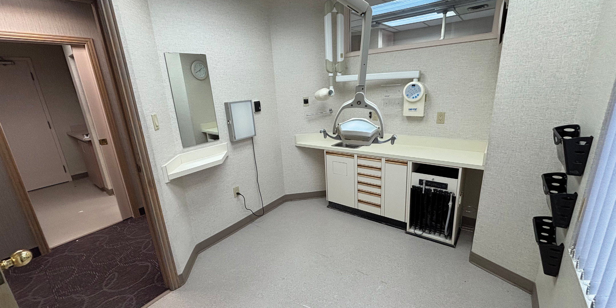 9249 Kennedy Road Medical Office Space with Medical Lighting, Desk/Cabinets and doorway