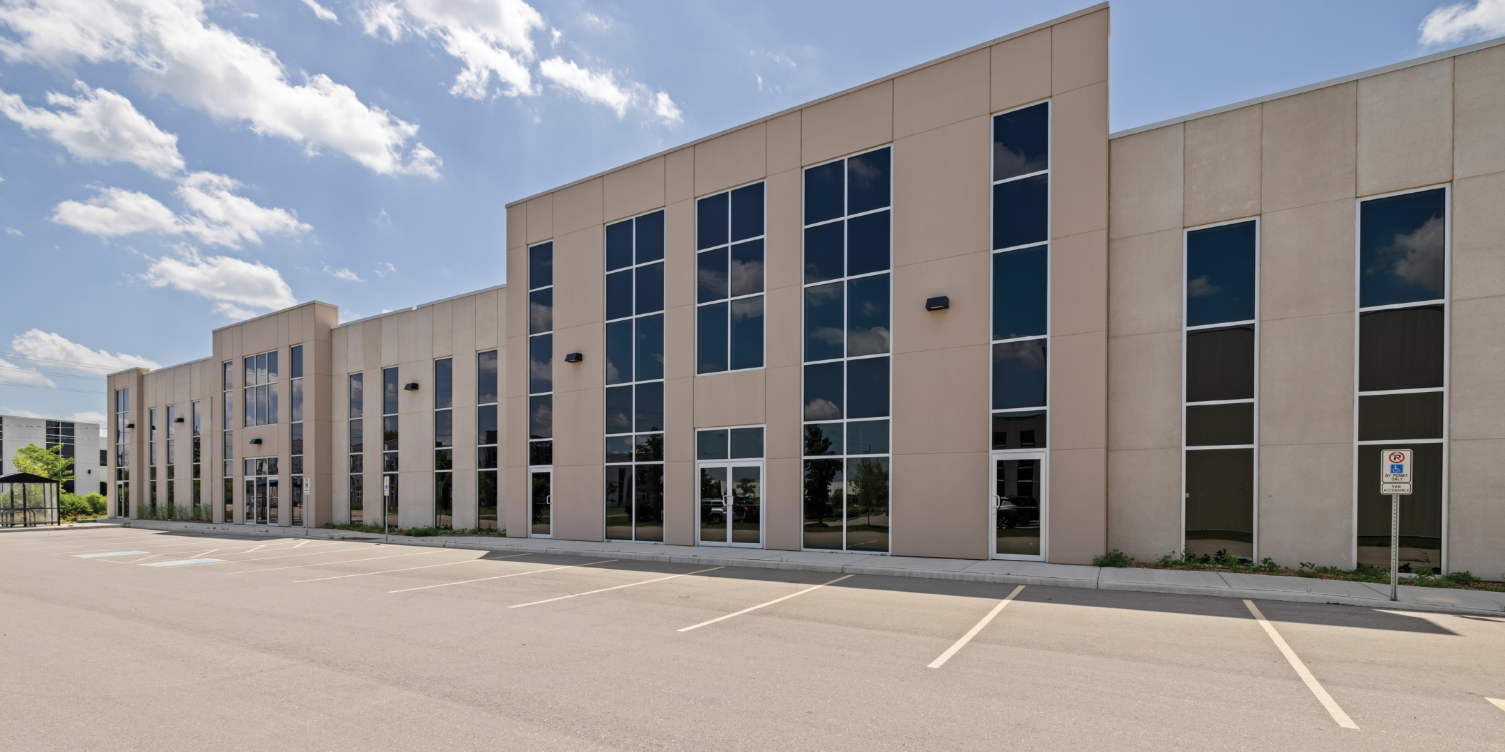 125 Goddard Crescent Building, Front Entrance with large windows