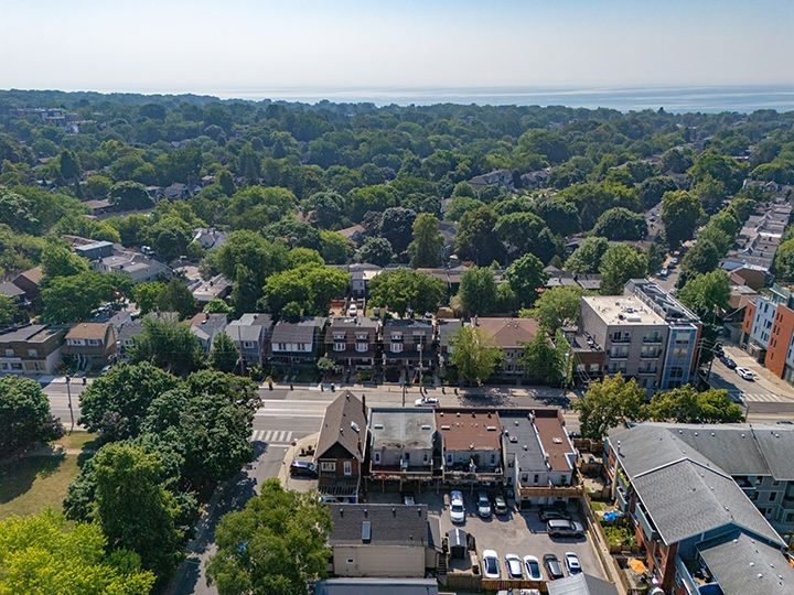 338 Kingston Road aerial shot