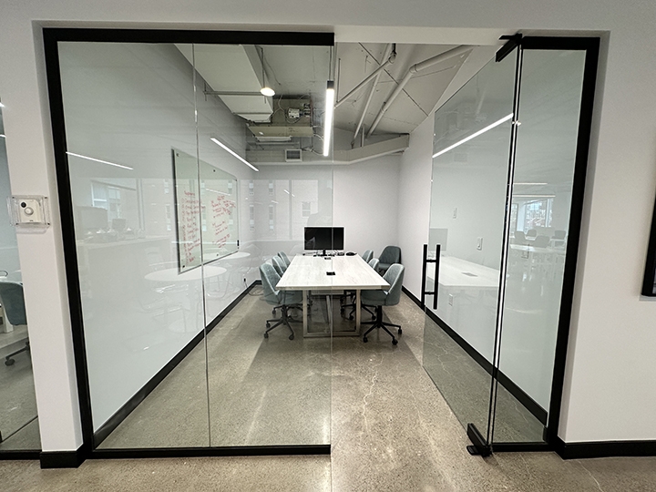 1835 Yonge Street interior view of the boardroom with whiteboard