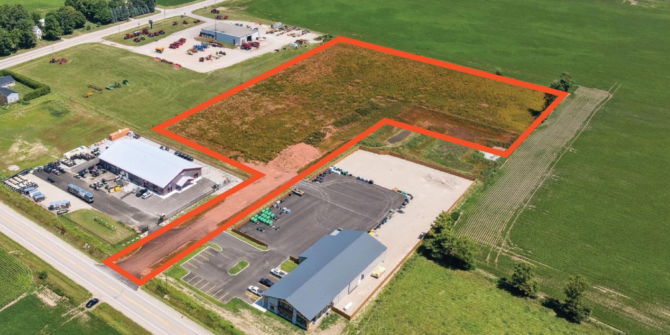 434982 43rd Line Aerial View of Property