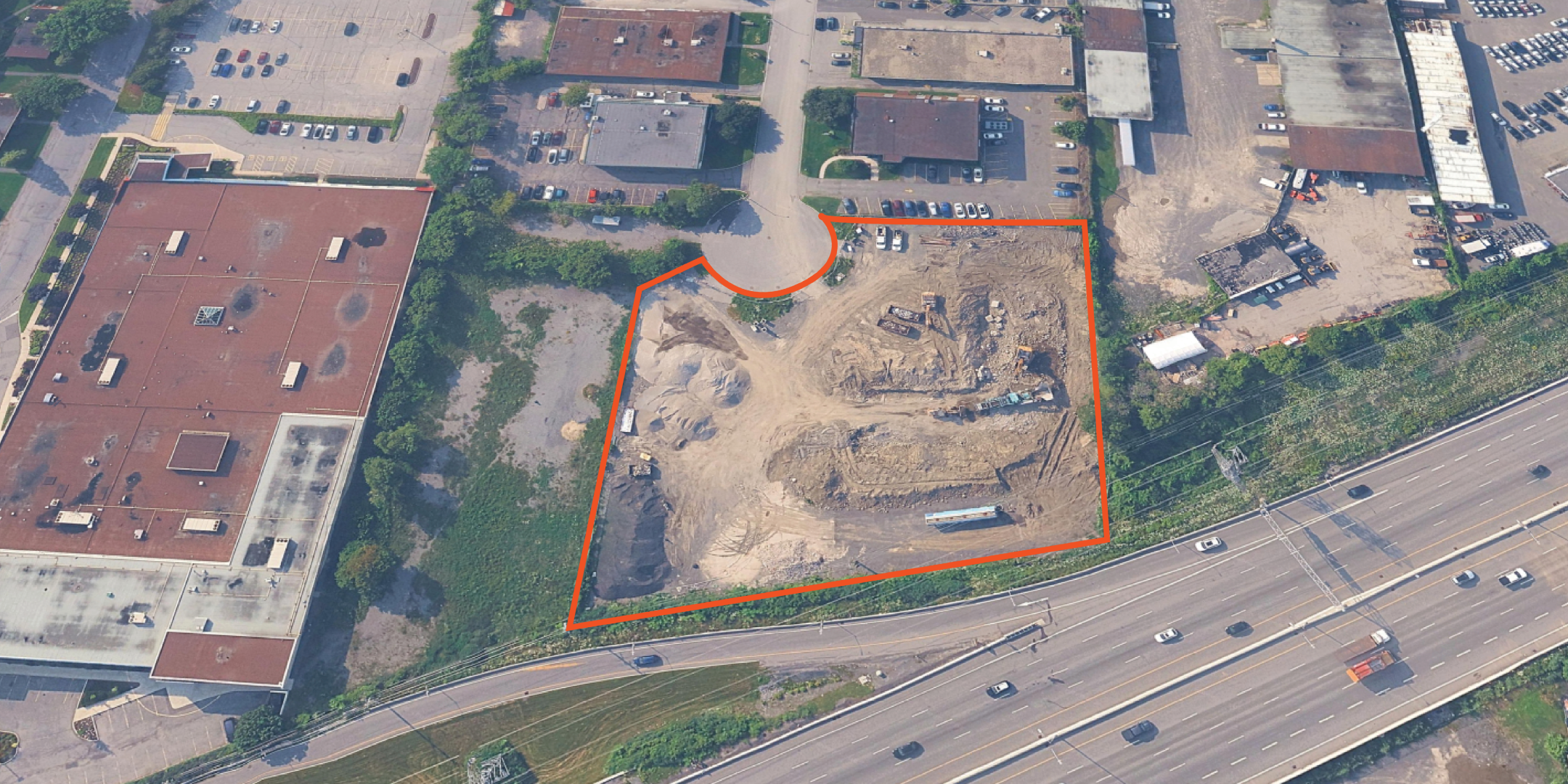 864 Lady Ellen Place Land for Lease with orange property outline
