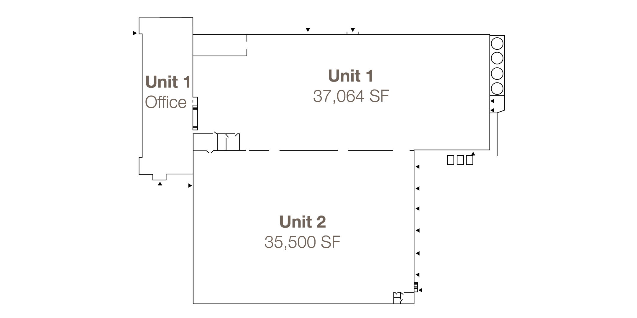 100 North Queen Street Floor Plan Unit 1 & 2