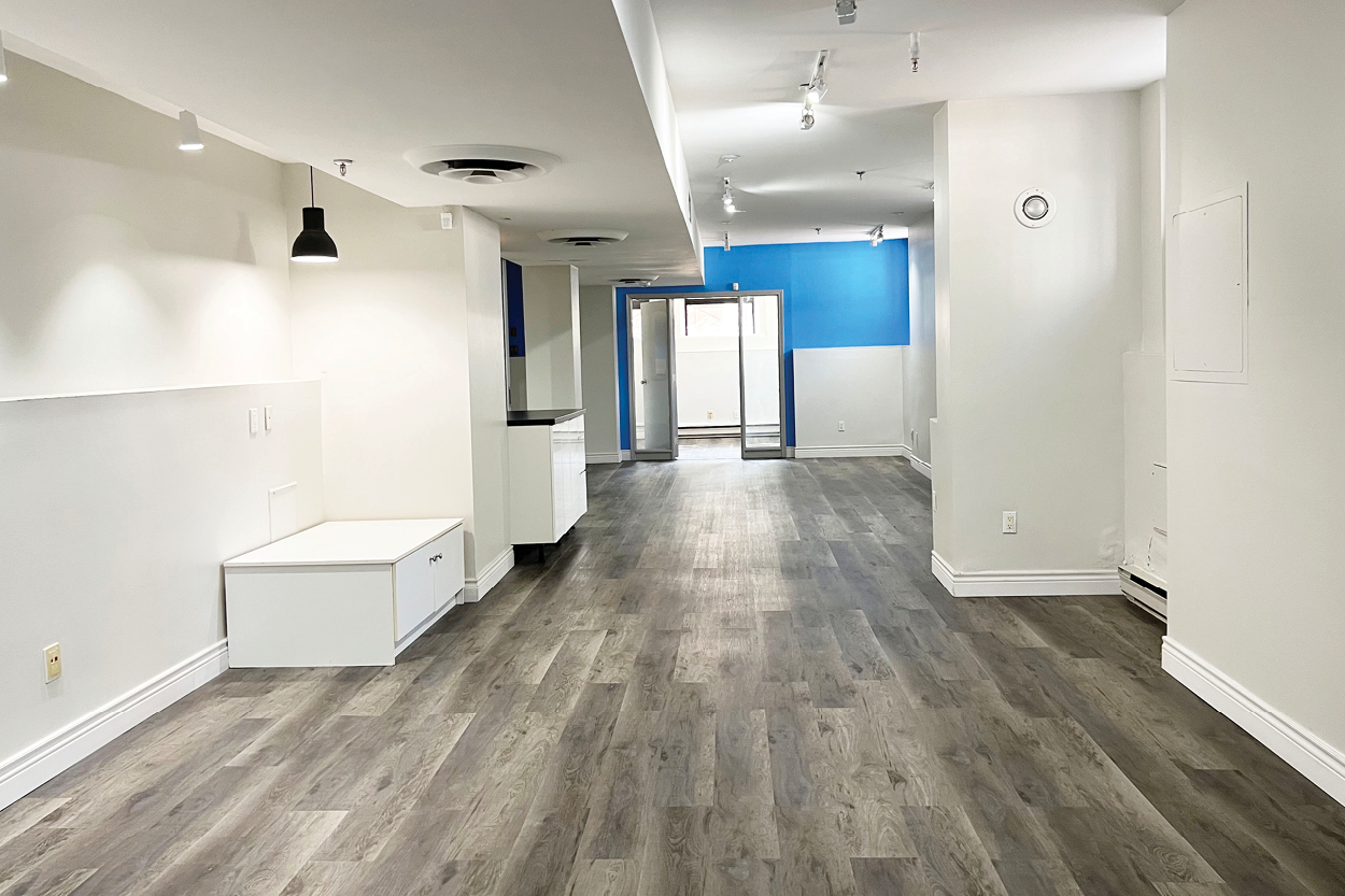 191 John Street open office space with light wood floors