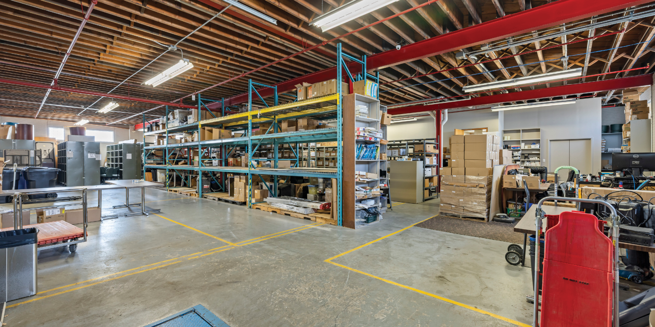 21 Kern Road Storage Area with racking and lighting