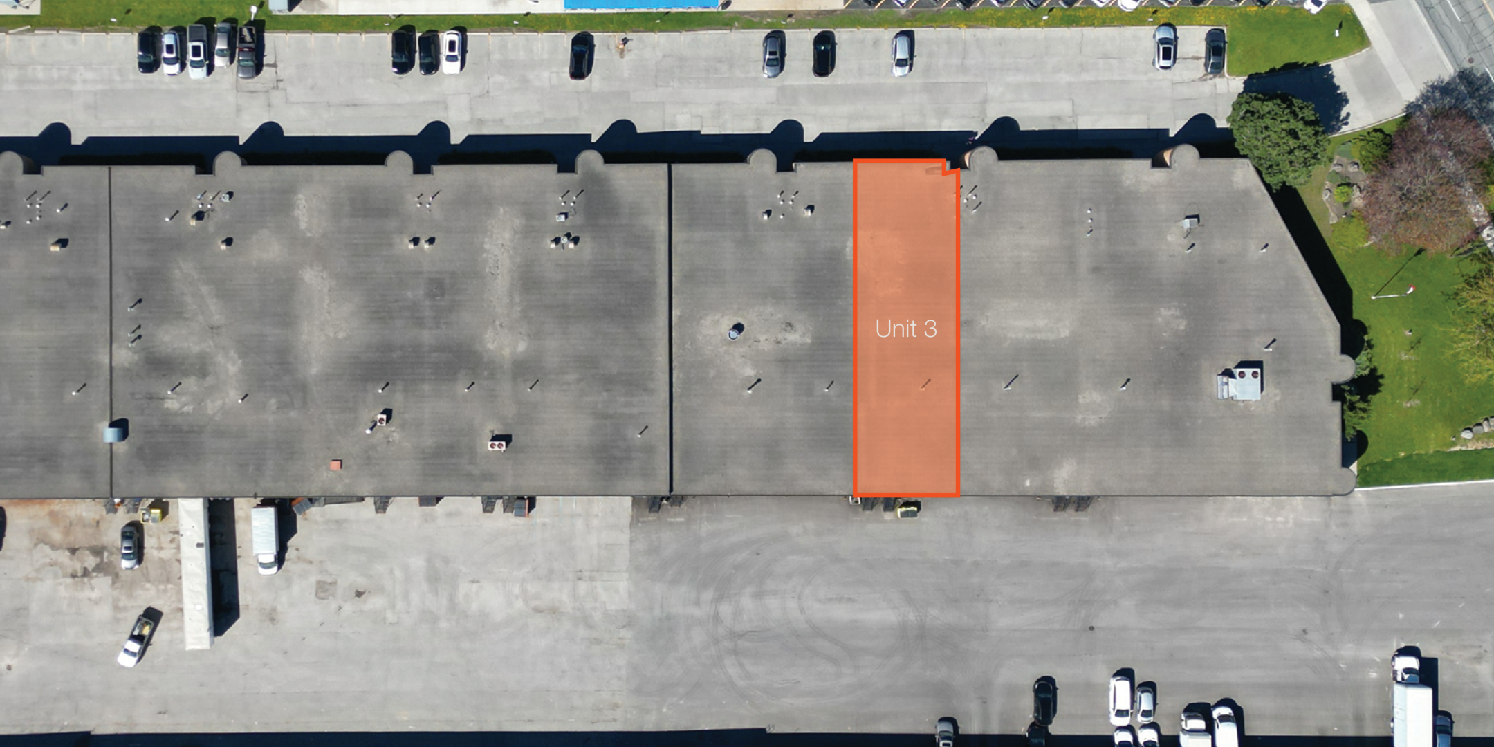 225 Nugget Avenue Unit 3 Exterior Outlined in Orange