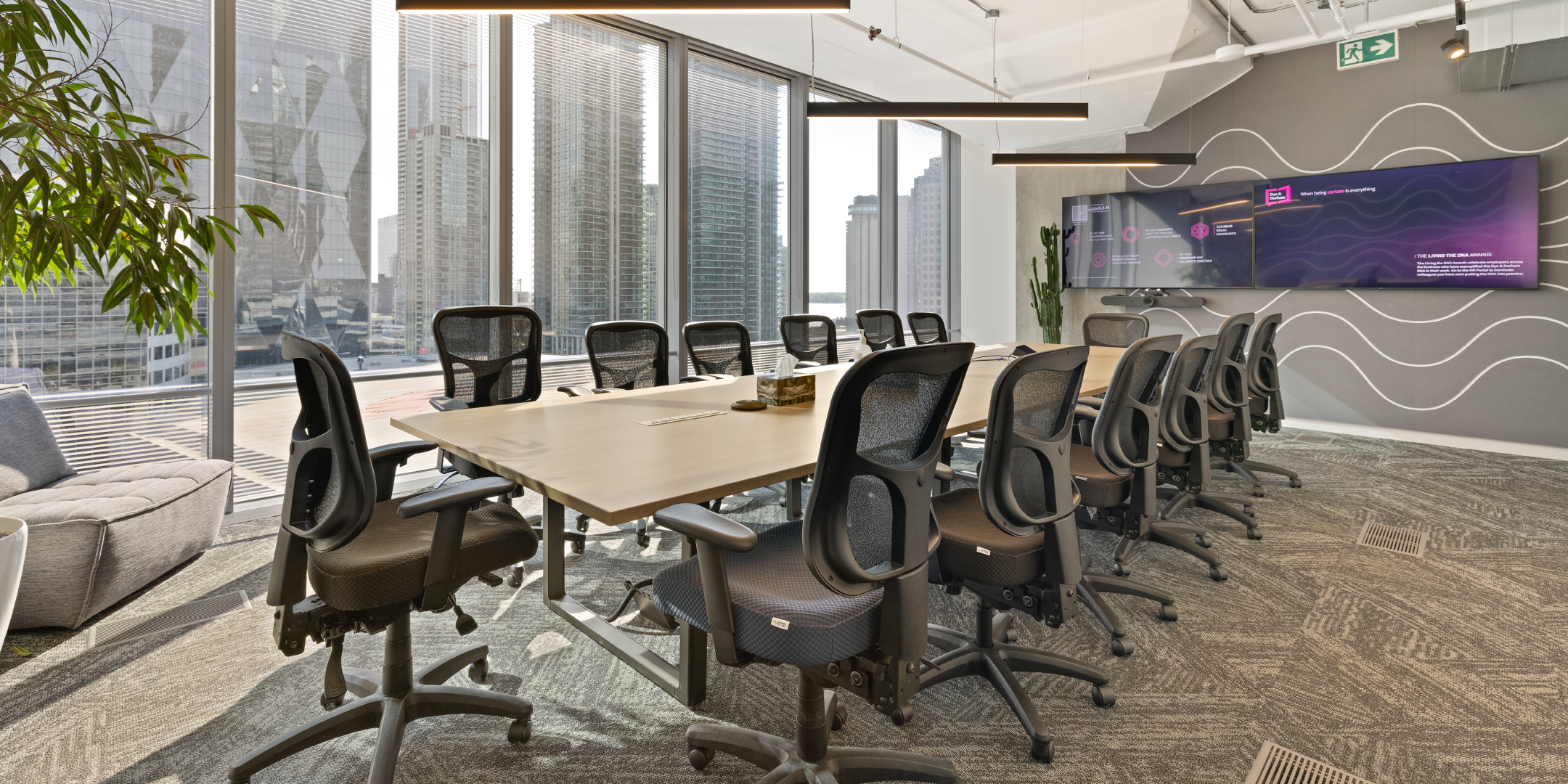 25 York Street boardroom with big windows