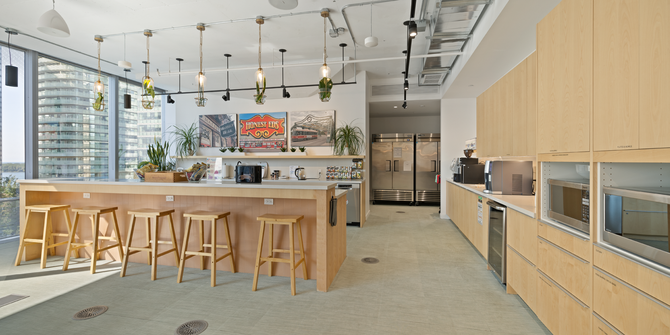 25 York Street kitchen with big windows