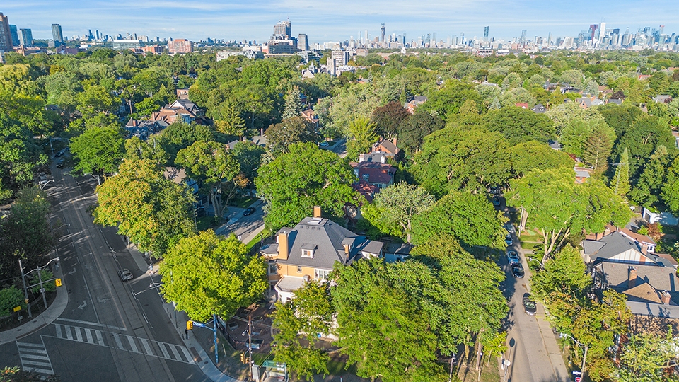35 High Park Gardens aerial shot