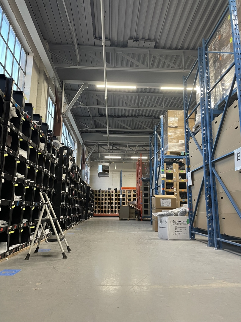 48-54 Carnforth Rd Warehouse Storage with concrete floors and windows above storage