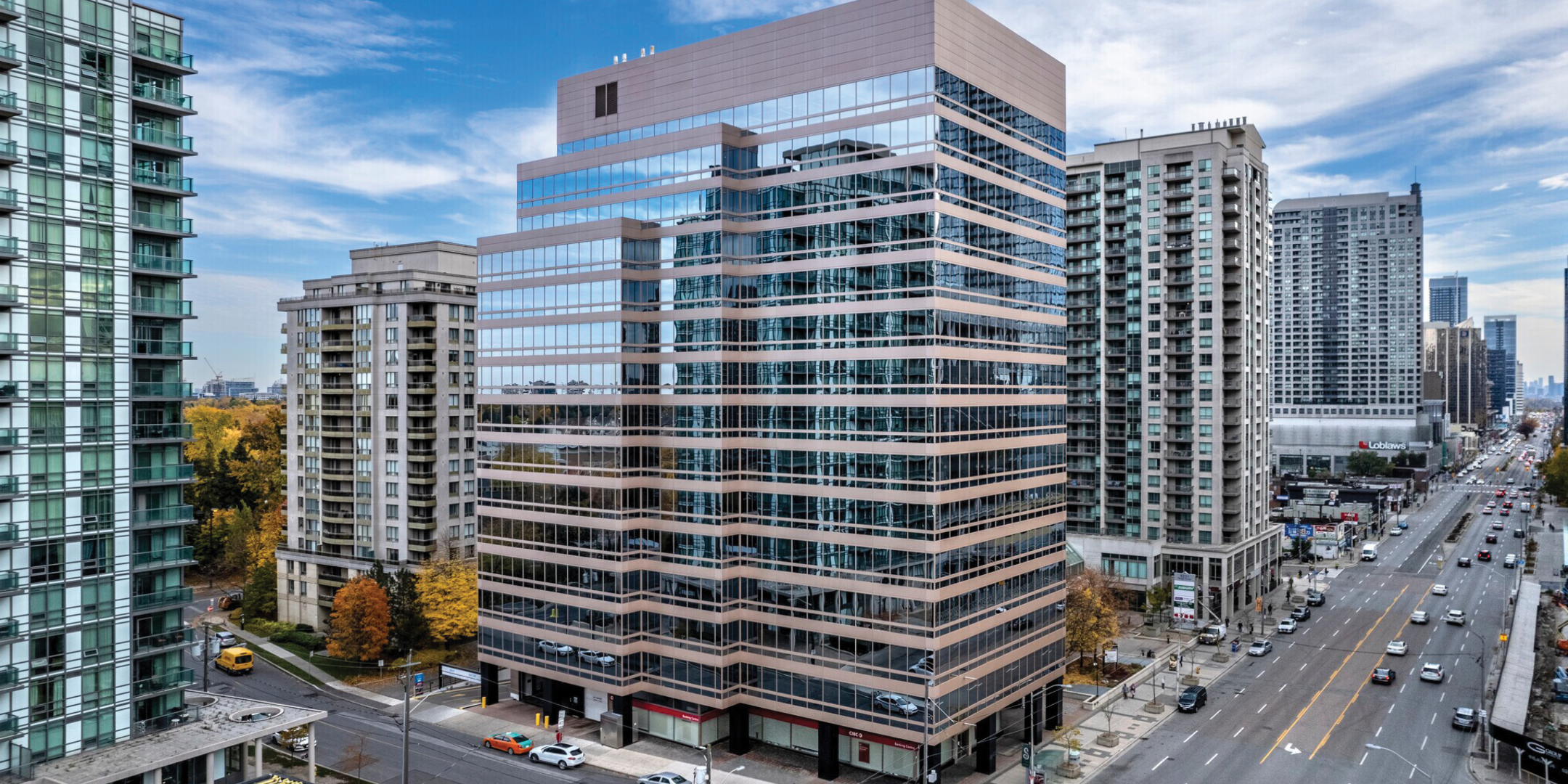 5255 Yonge Street building exterior showing streets