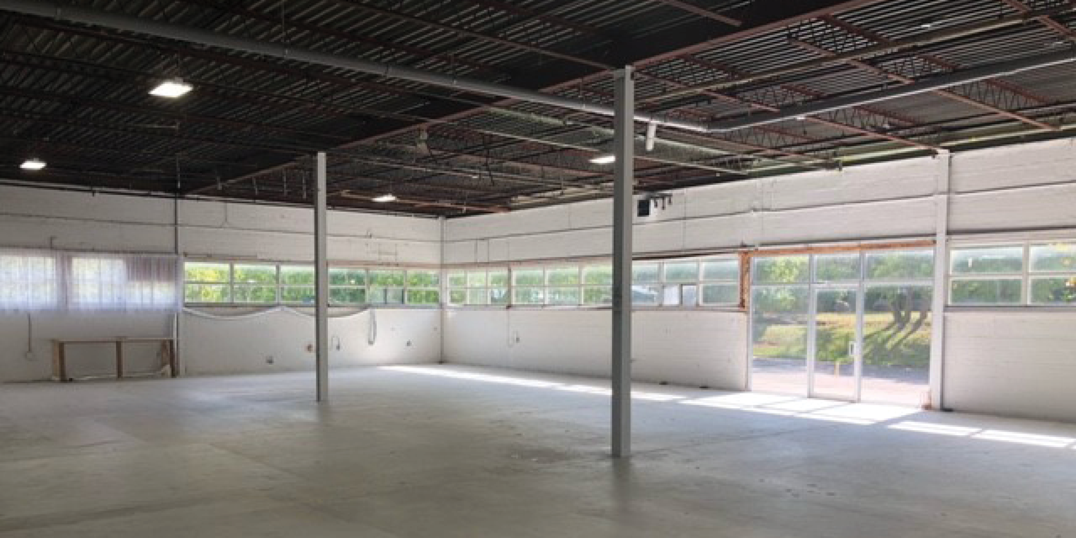 55 Gervais Drive Warehouse Area with large bright windows