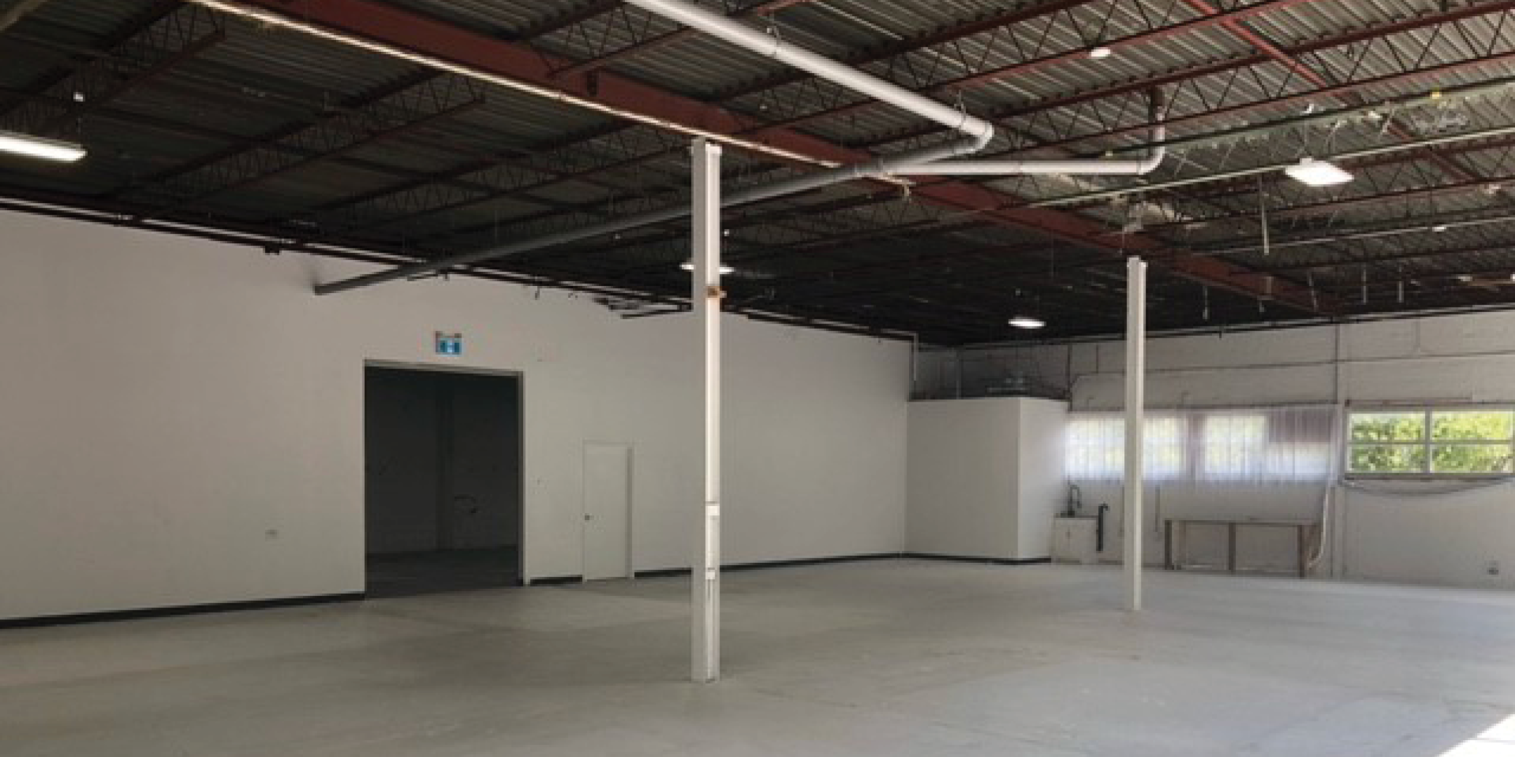 55 Gervais Drive Warehouse Area with large bright windows