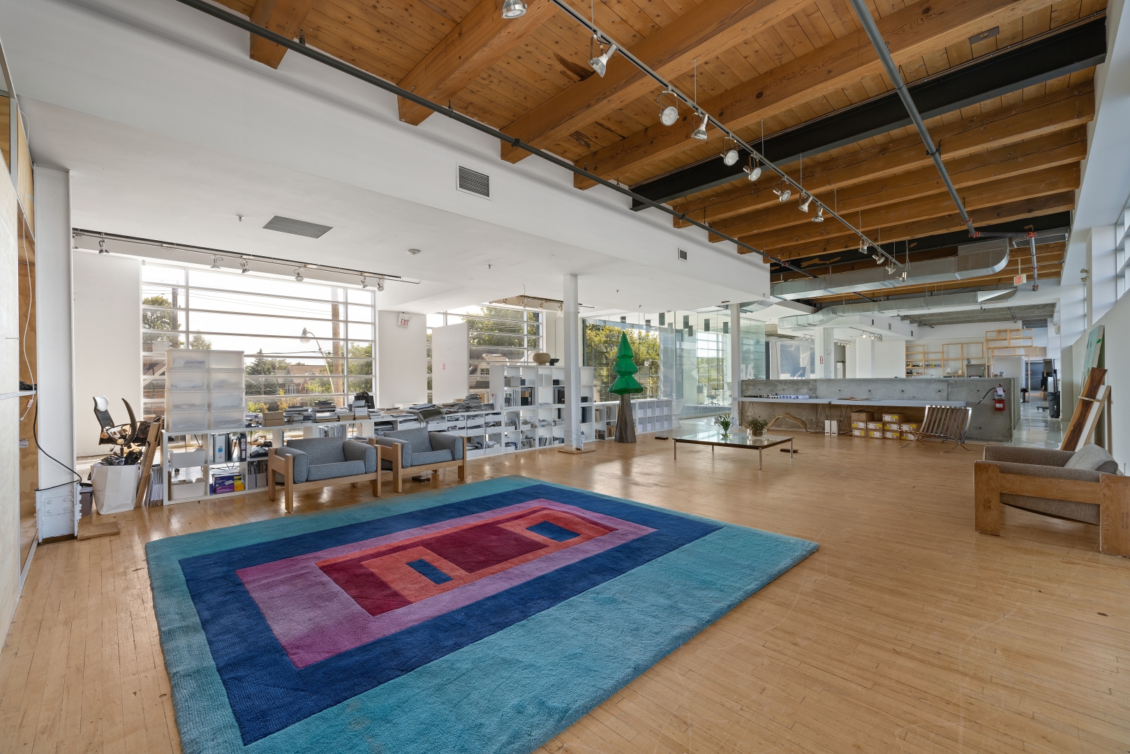 950 Dupont Street Open Space with a big window overlooking a huge carpet