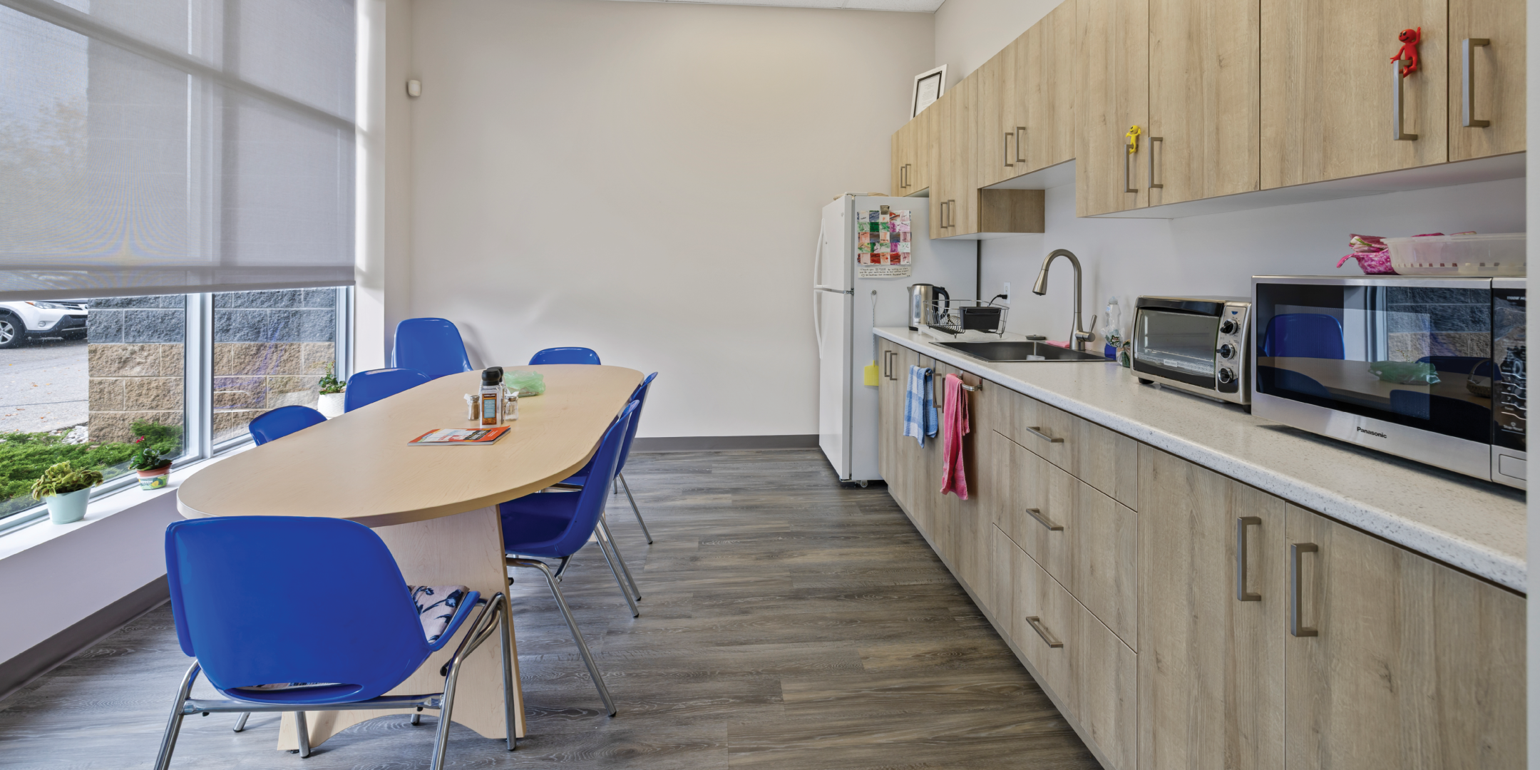 Kitchen and seating area Kitchen and seating area