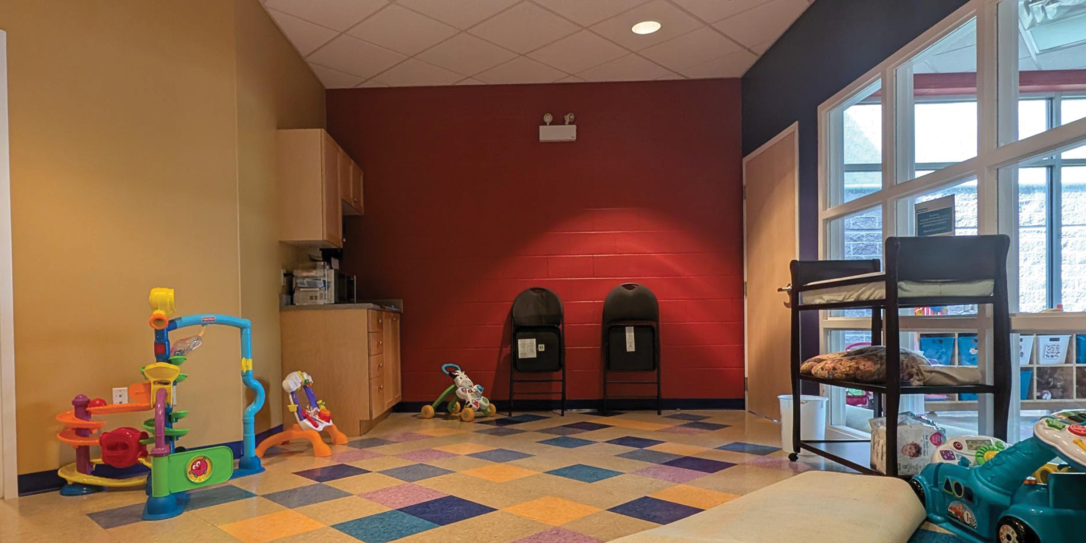 1250 Markham Road Day-Care facility play area entrance