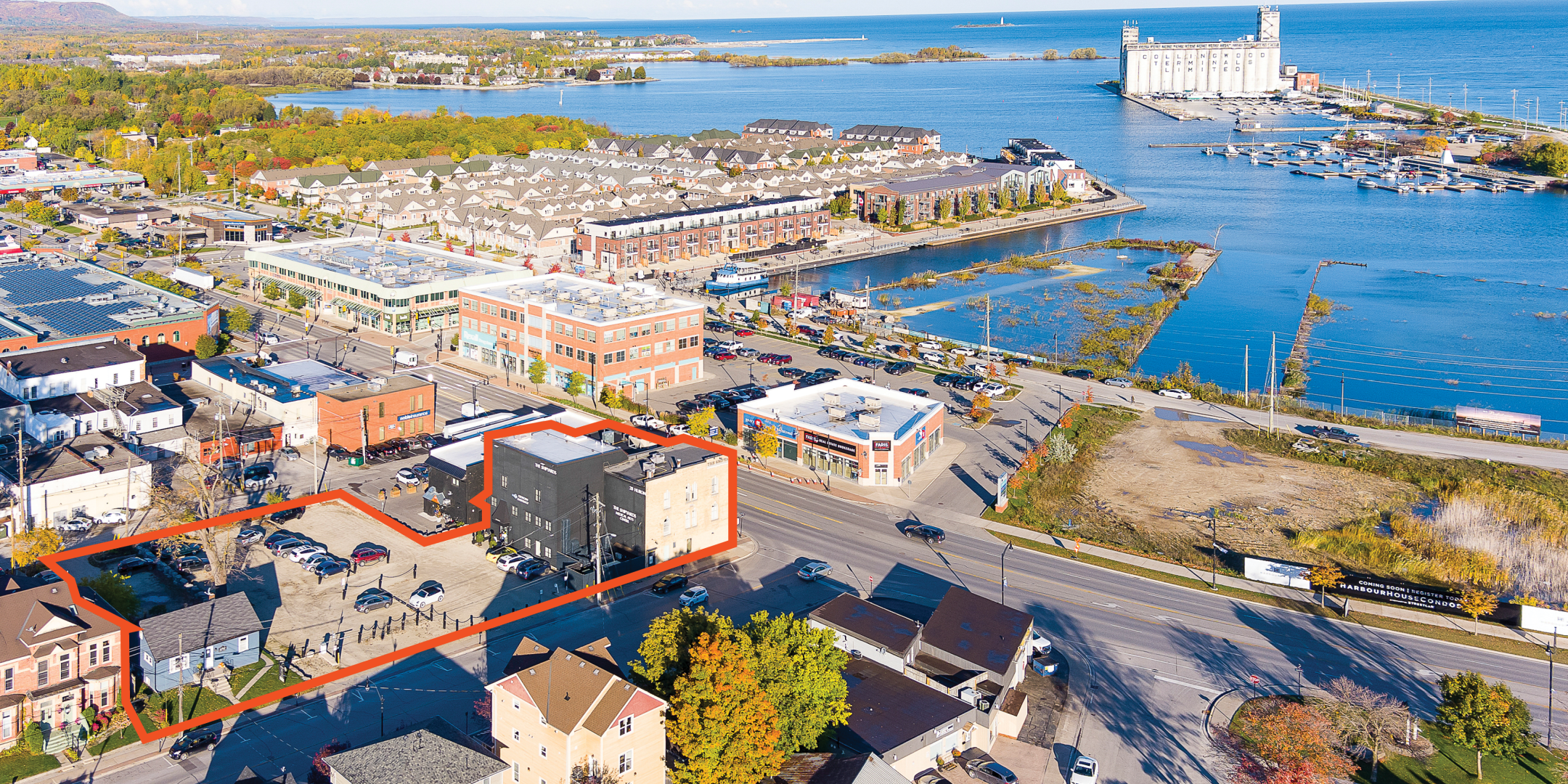 28 Huron street aerial shot with lake view