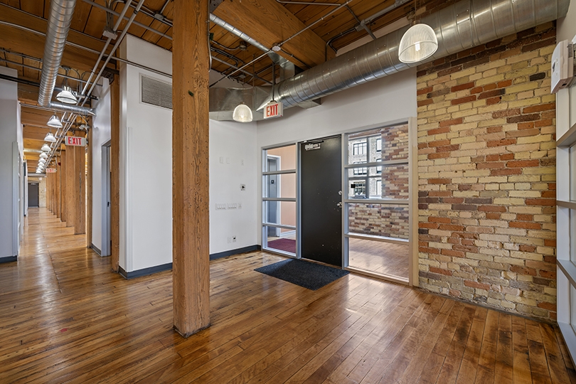 46 Spadina Avenue interior view with glass and bright light