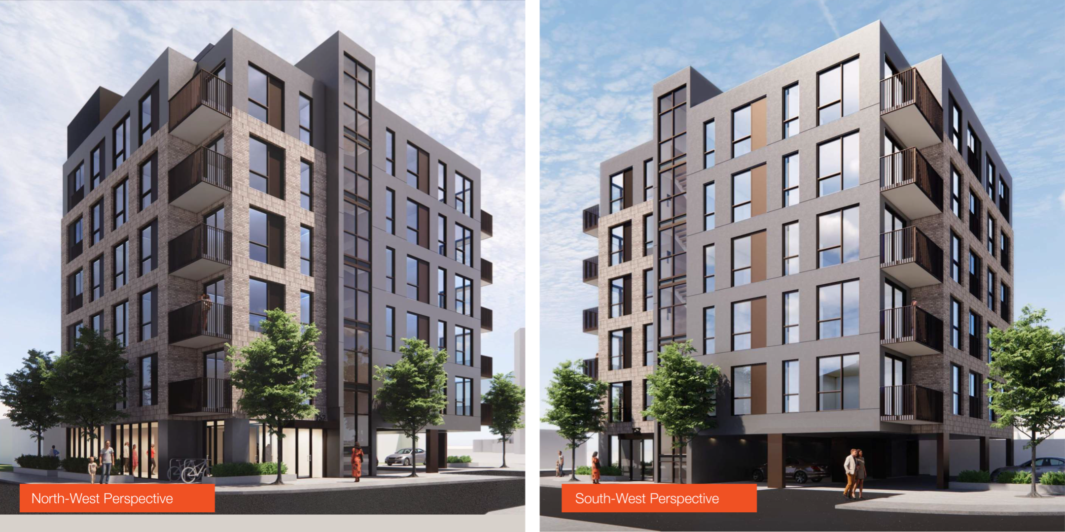750-752 Vaughan Road two architectural renderings showing of a proposed building at 750-752 Vaughan Road