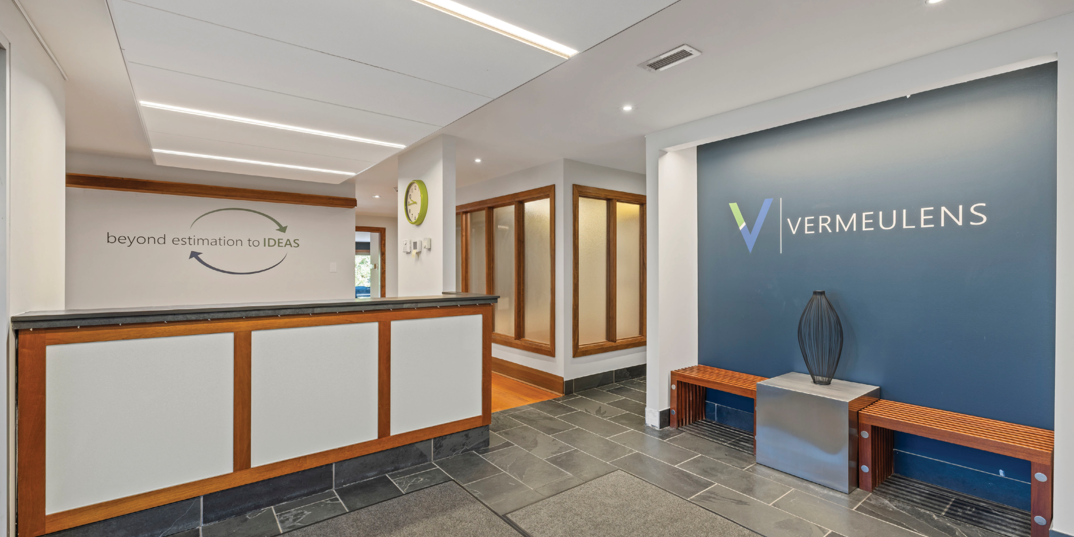 9835 Leslie Street Interior Reception Desk Area