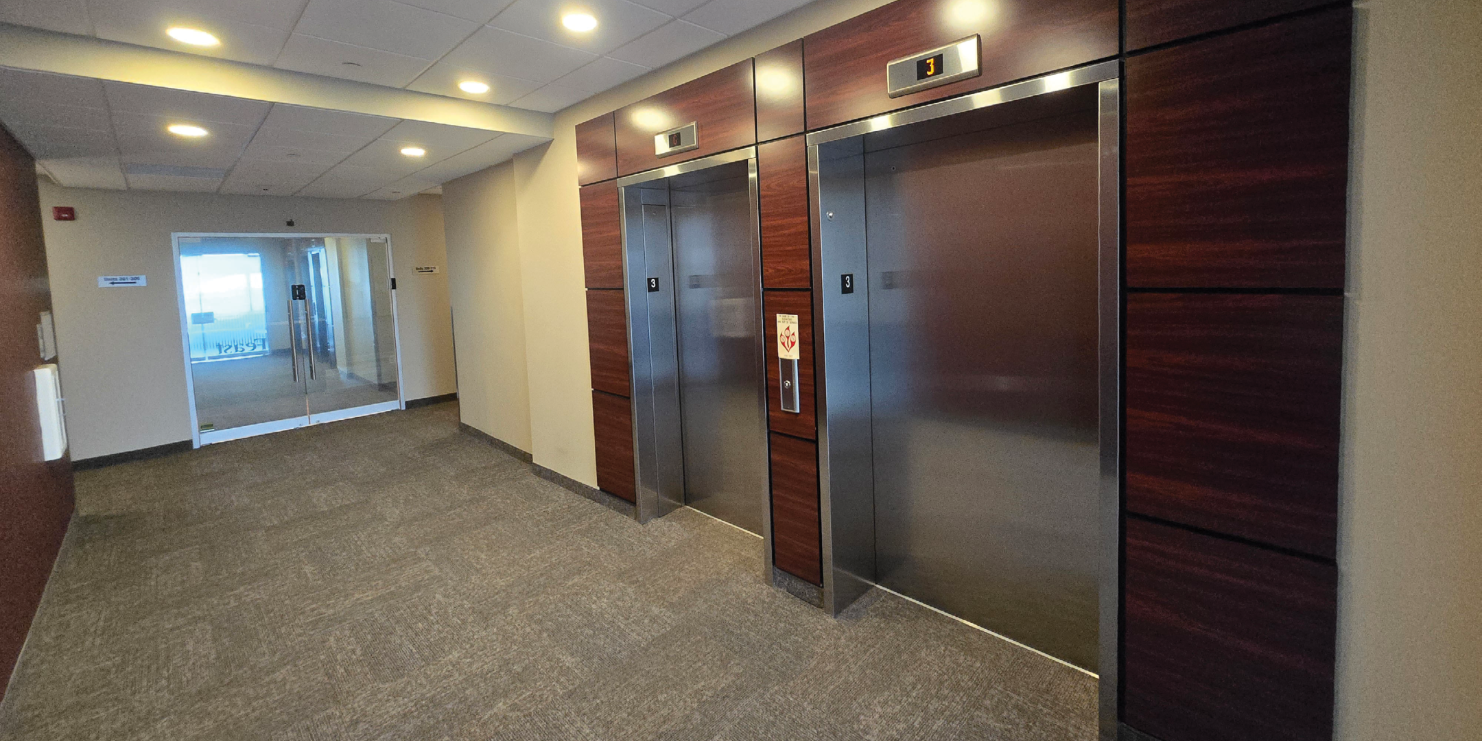 200 Cachet Woods Court Elevator Area with 2 elevators