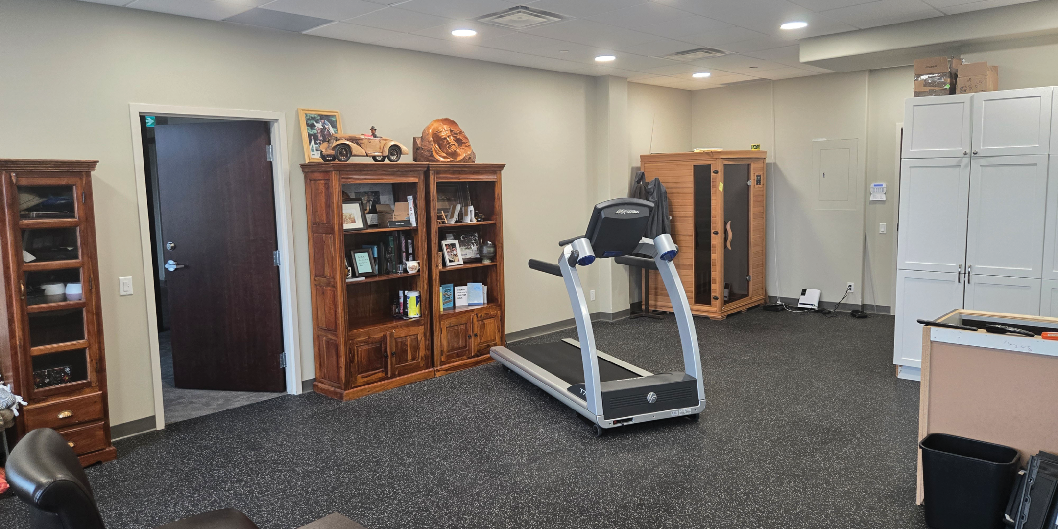 200 Cachet Woods Court Interior Office Area with Door & Cabinets