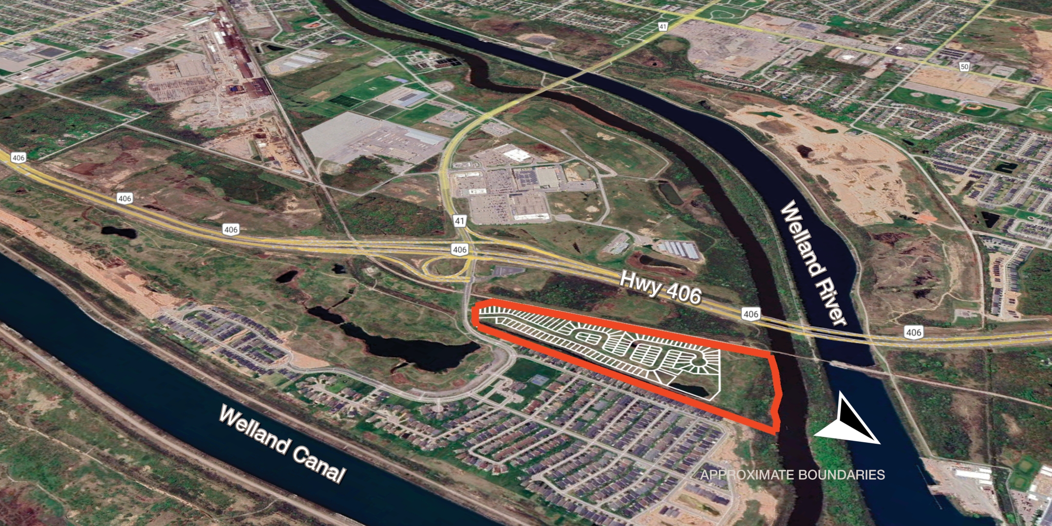289 Daimler Parkway (North Parcel of Land) Outlined in Orange