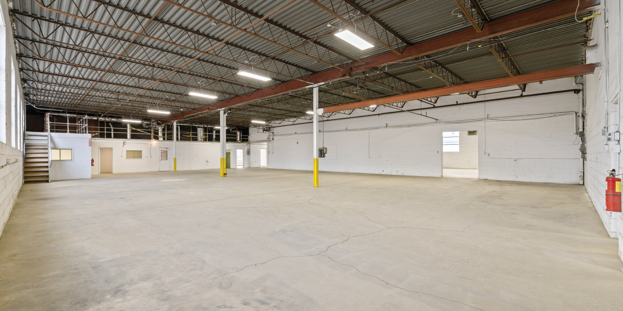 Interior shipping area at 55 Milvan Drive