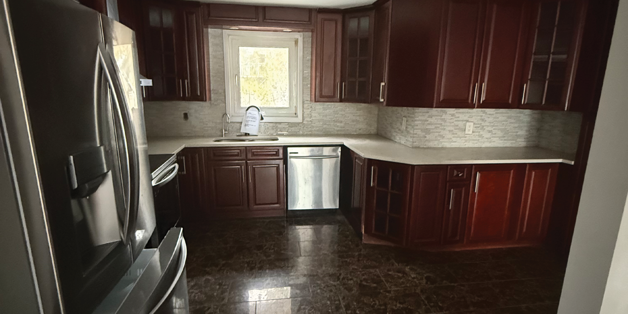 Kitchen with window over sink