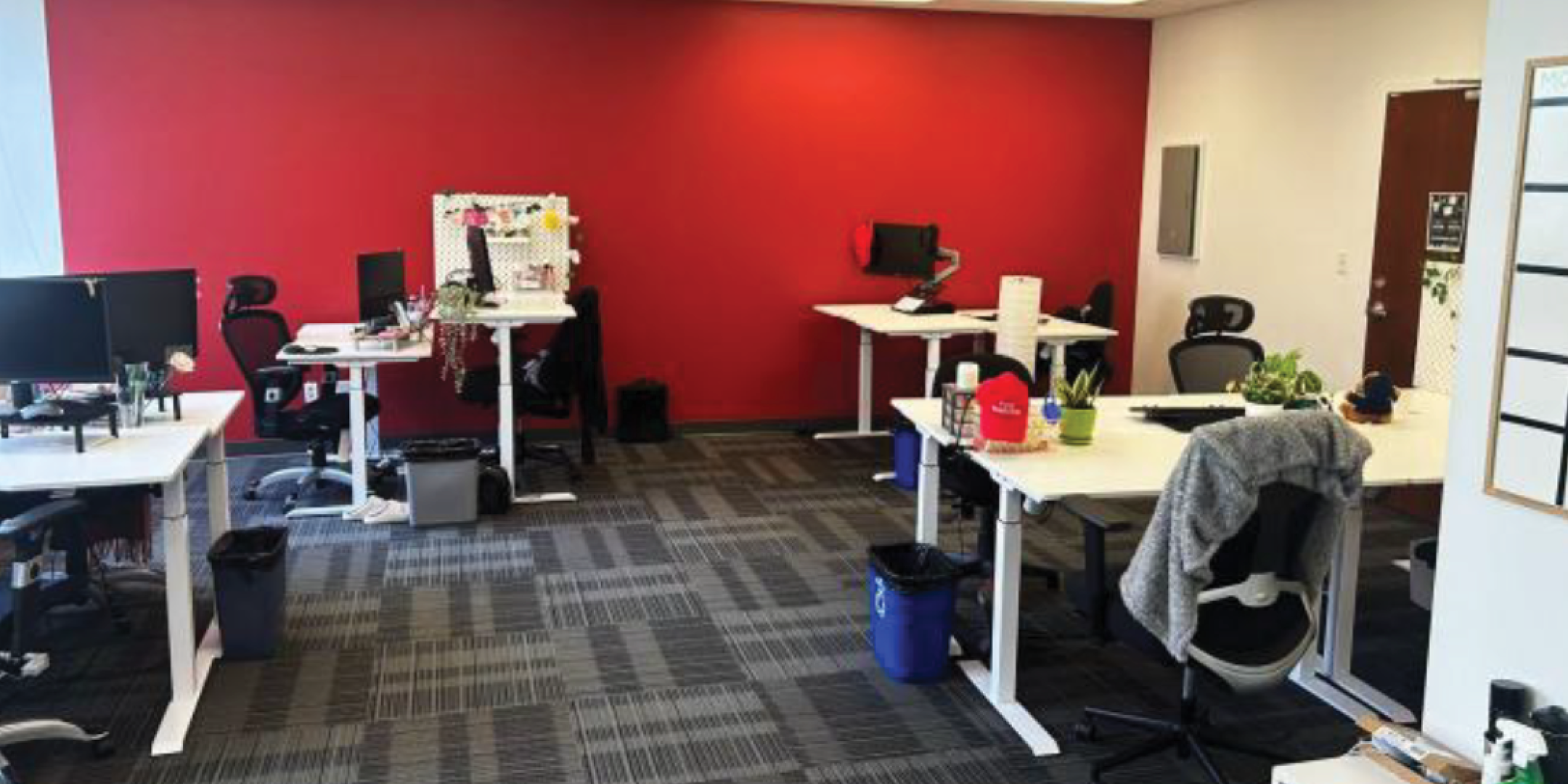 150 Eglinton Avenue E office with multiple desks