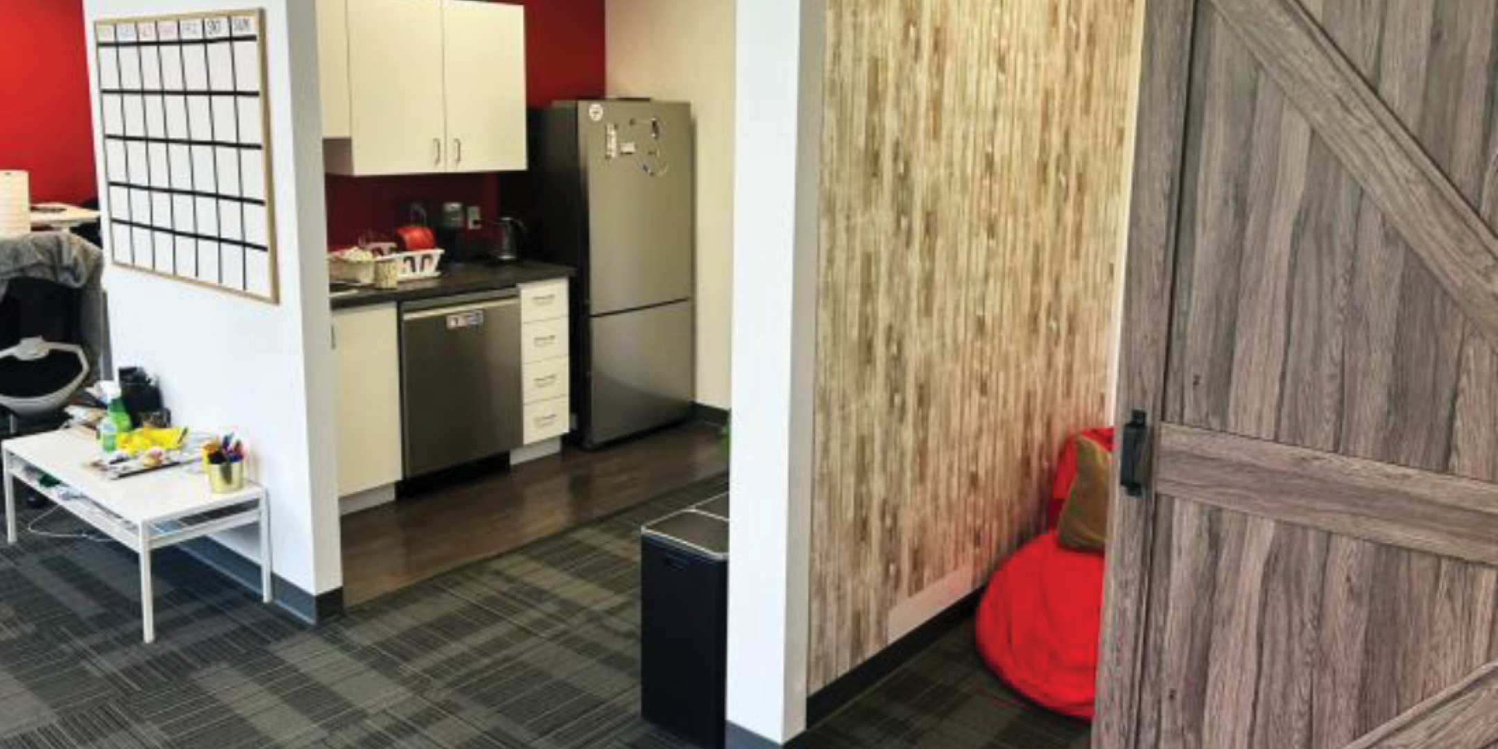 150 Eglinton Avenue E kitchen with fridge