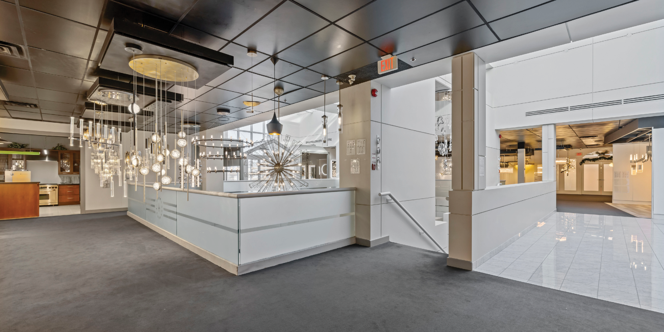 lighting showroom area