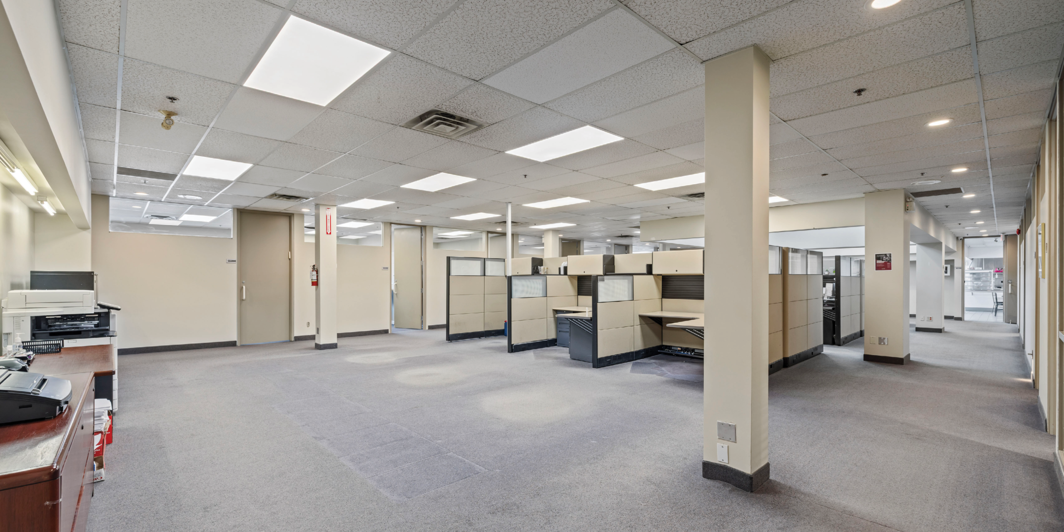 open office area with workstations