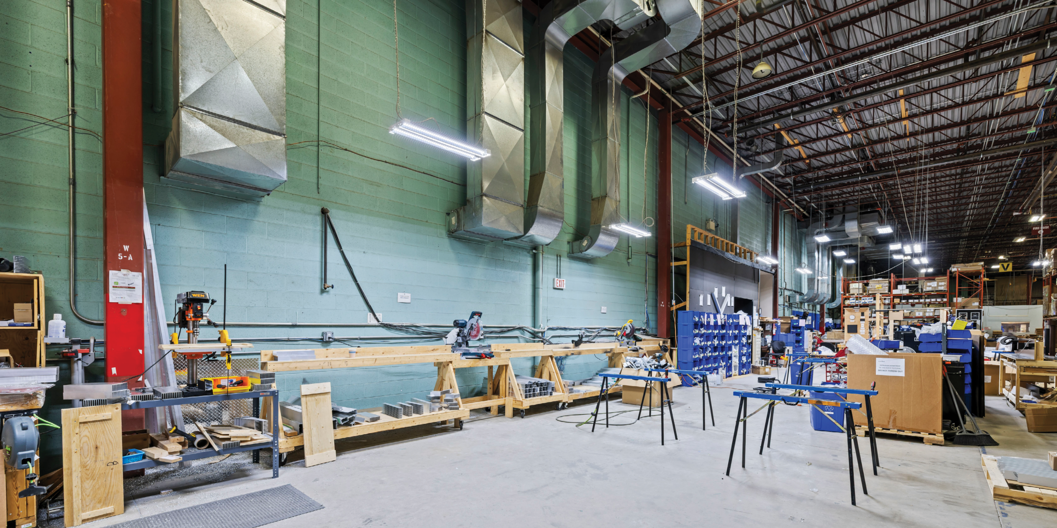 warehouse view showing equipment