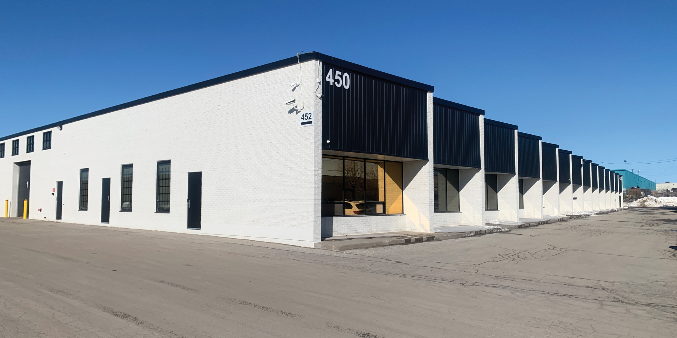 450 Bowes Road Building Front Entrance to Units 5-6