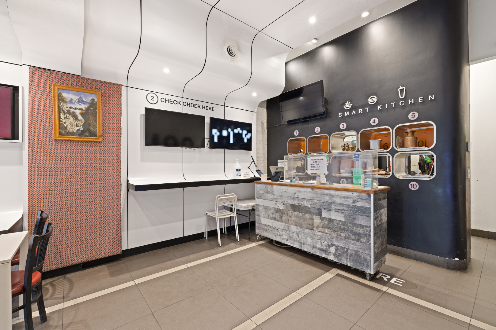 106 Queen Street E Ground floor retail space with cashier and reception desk