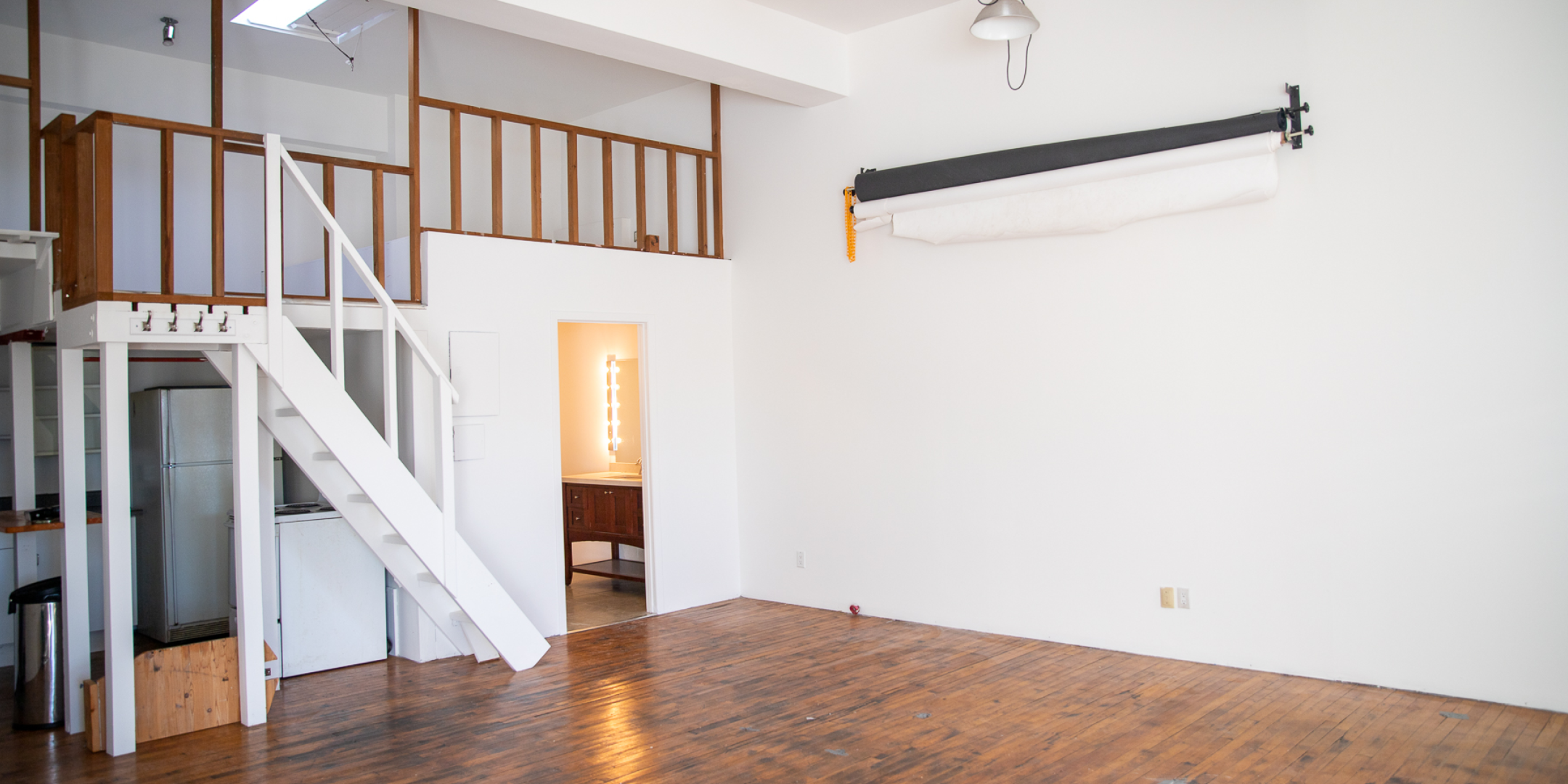 126 Ossington Avenue interior with mezzanine