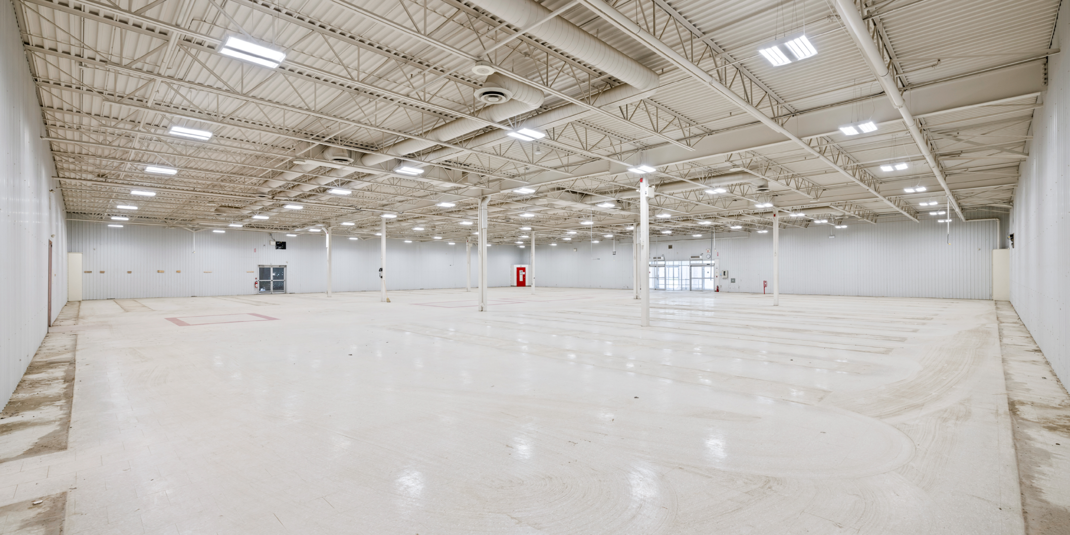 Interior of vacant retail building