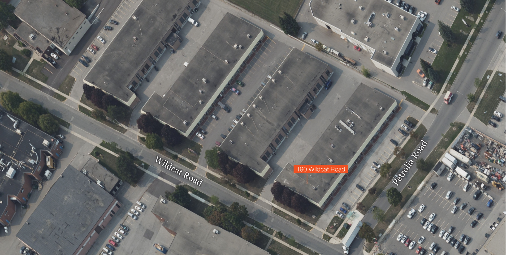 Aerial of 190 Wildcat Road