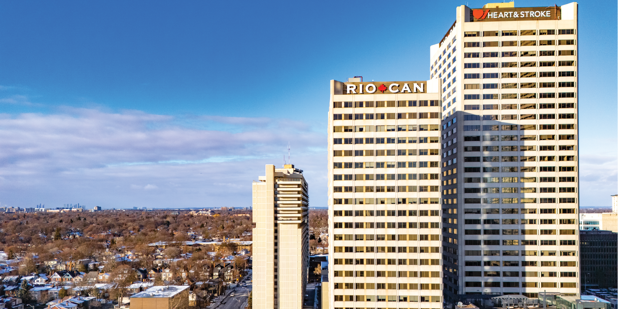 20 Eglinton Avenue W building exterior showing nearby streets