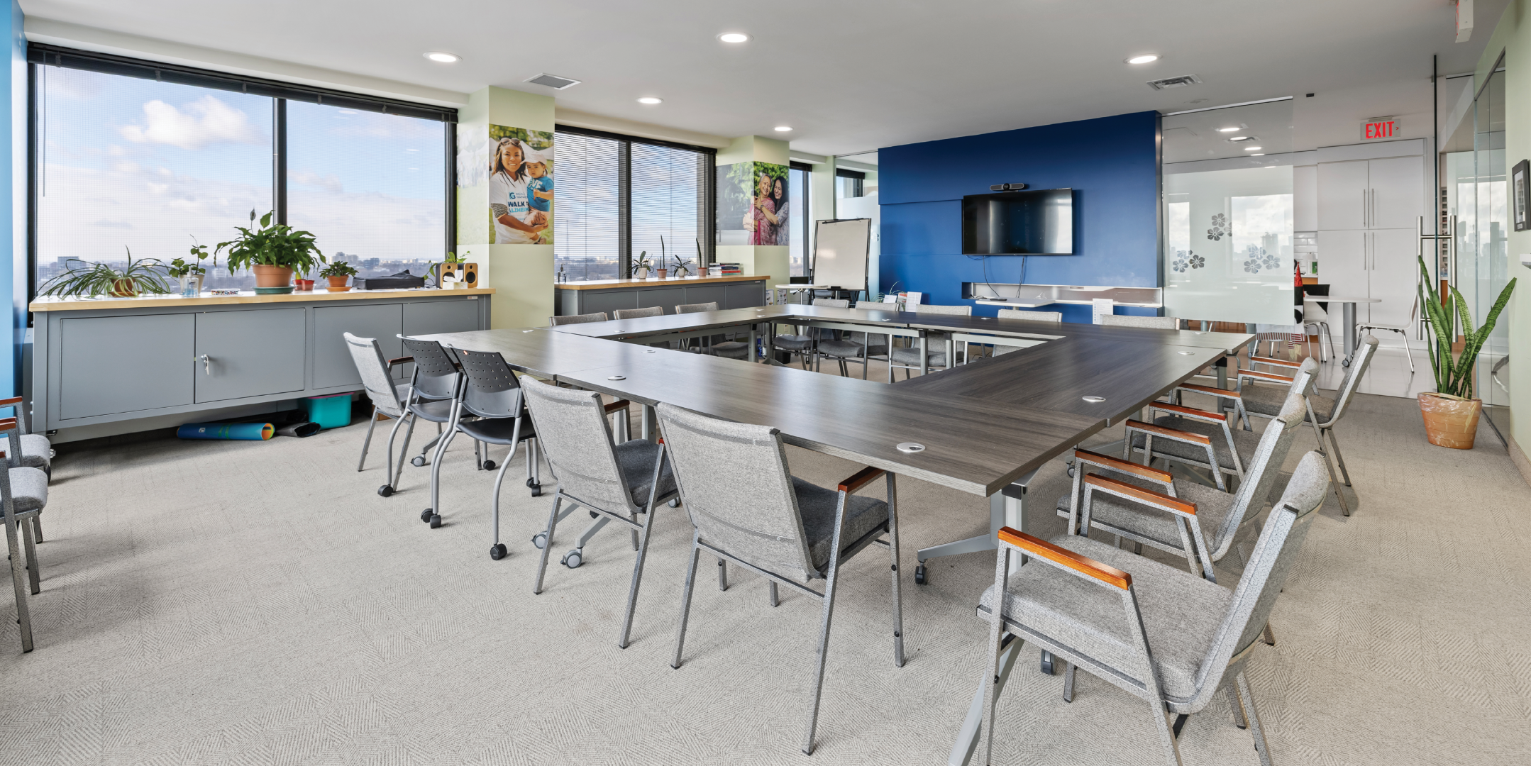 20 Eglinton Avenue W interior space with tables and chairs