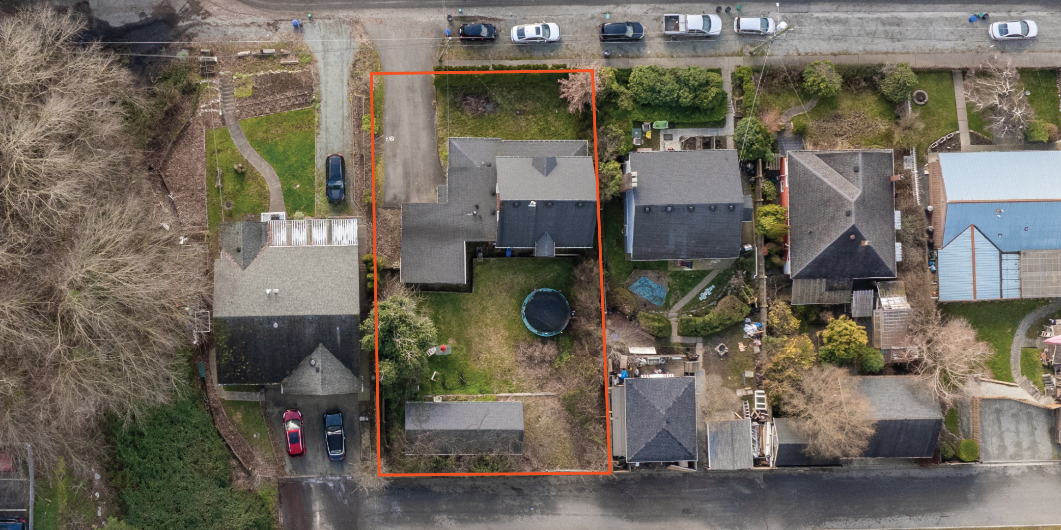 33163 3rd Avenue Bird's Eye View with Property Outlined
