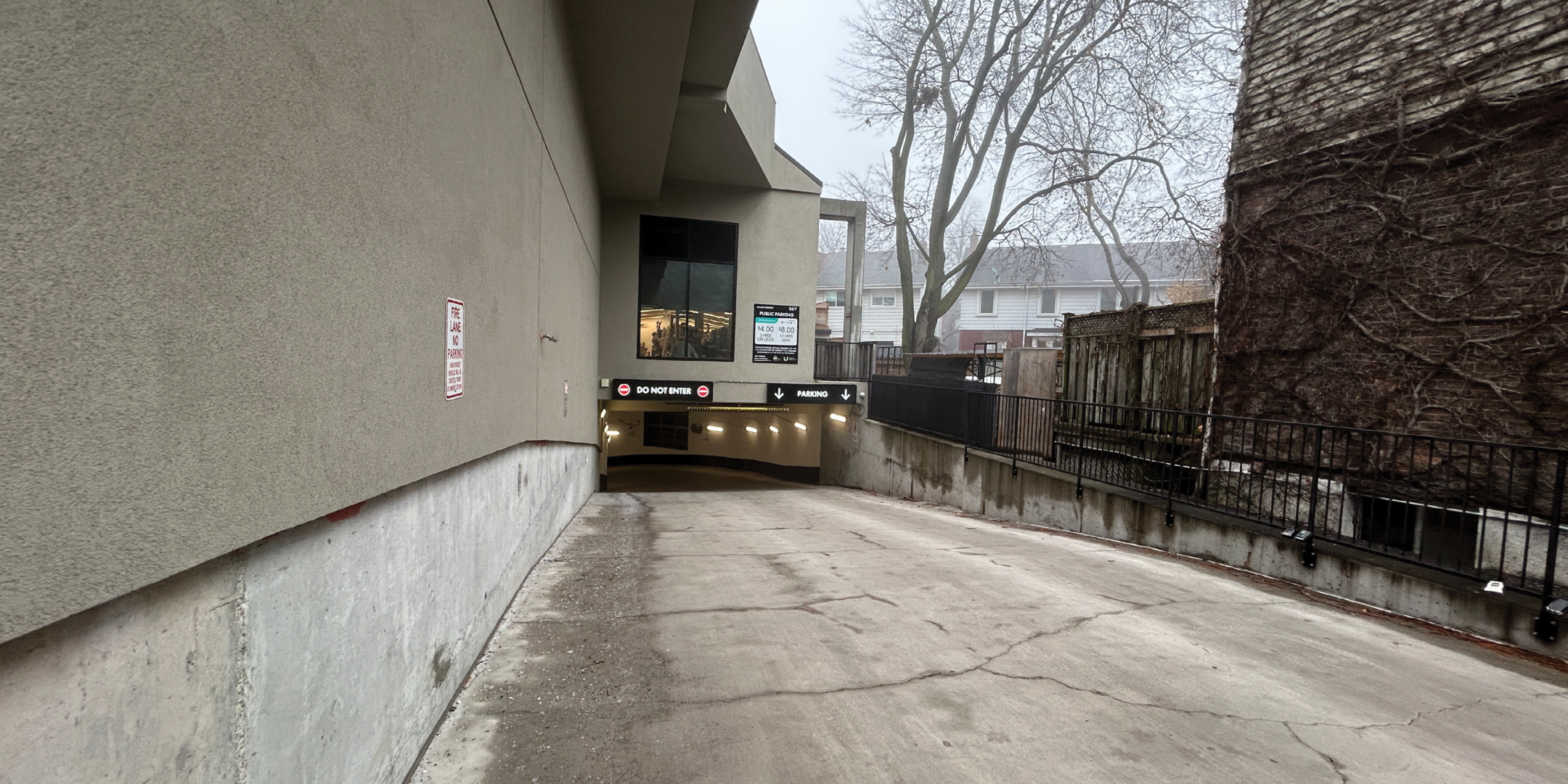 355 & 365 Beech Avenue Parking Garage Entrance